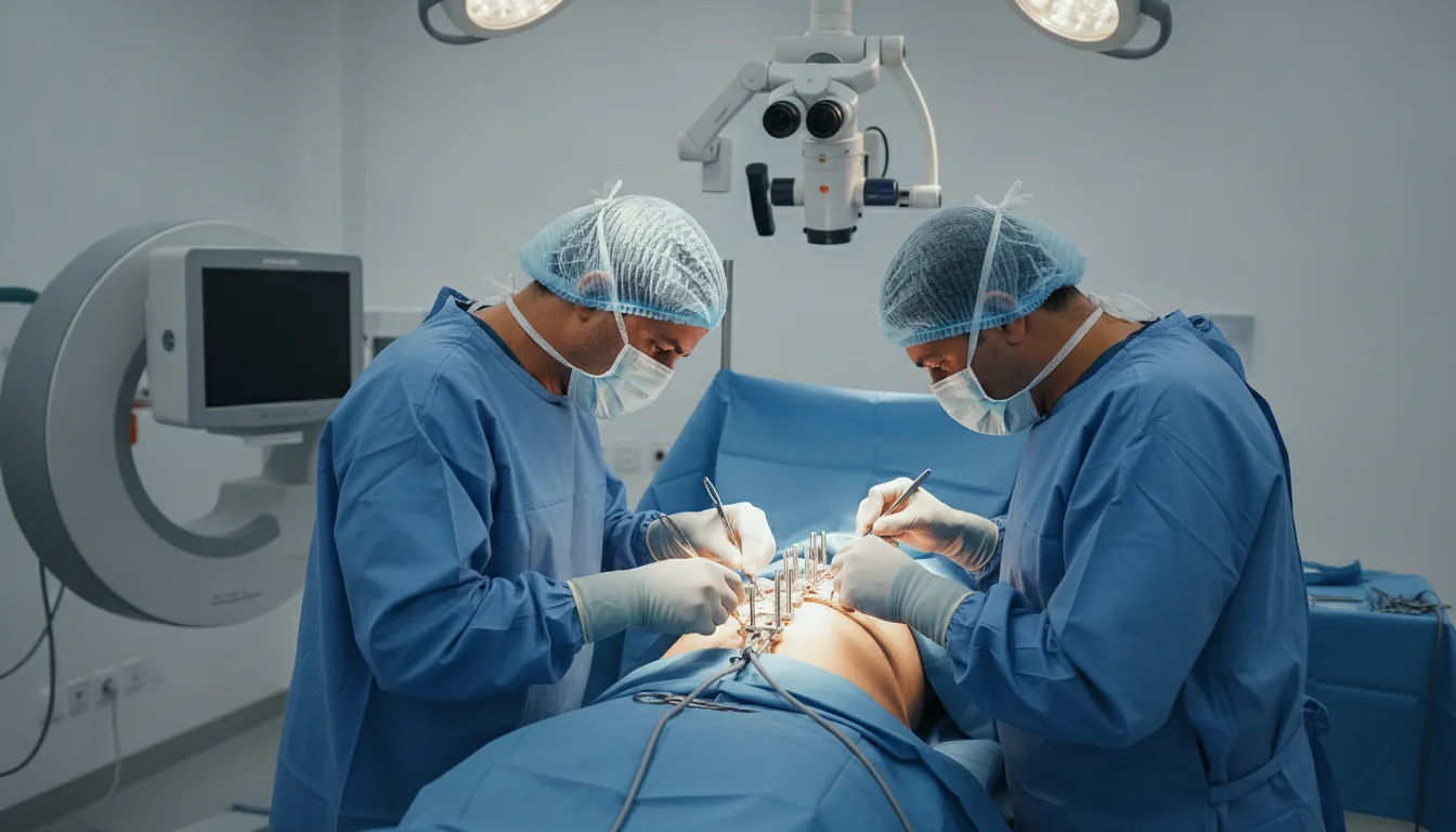 Spine surgery (stabilization, fusion)