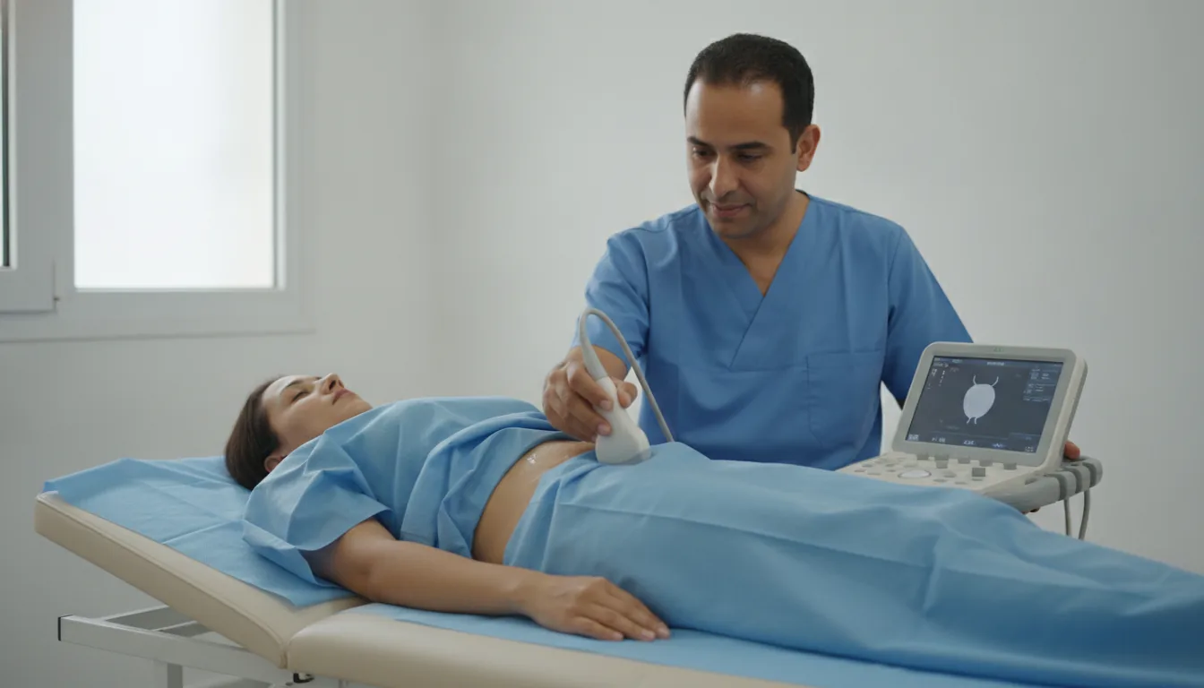 Mesure du résidu post-mictionnel par échographie