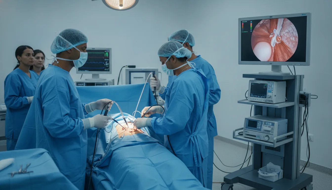 Chirurgie de la surrénale par voie laparoscopique