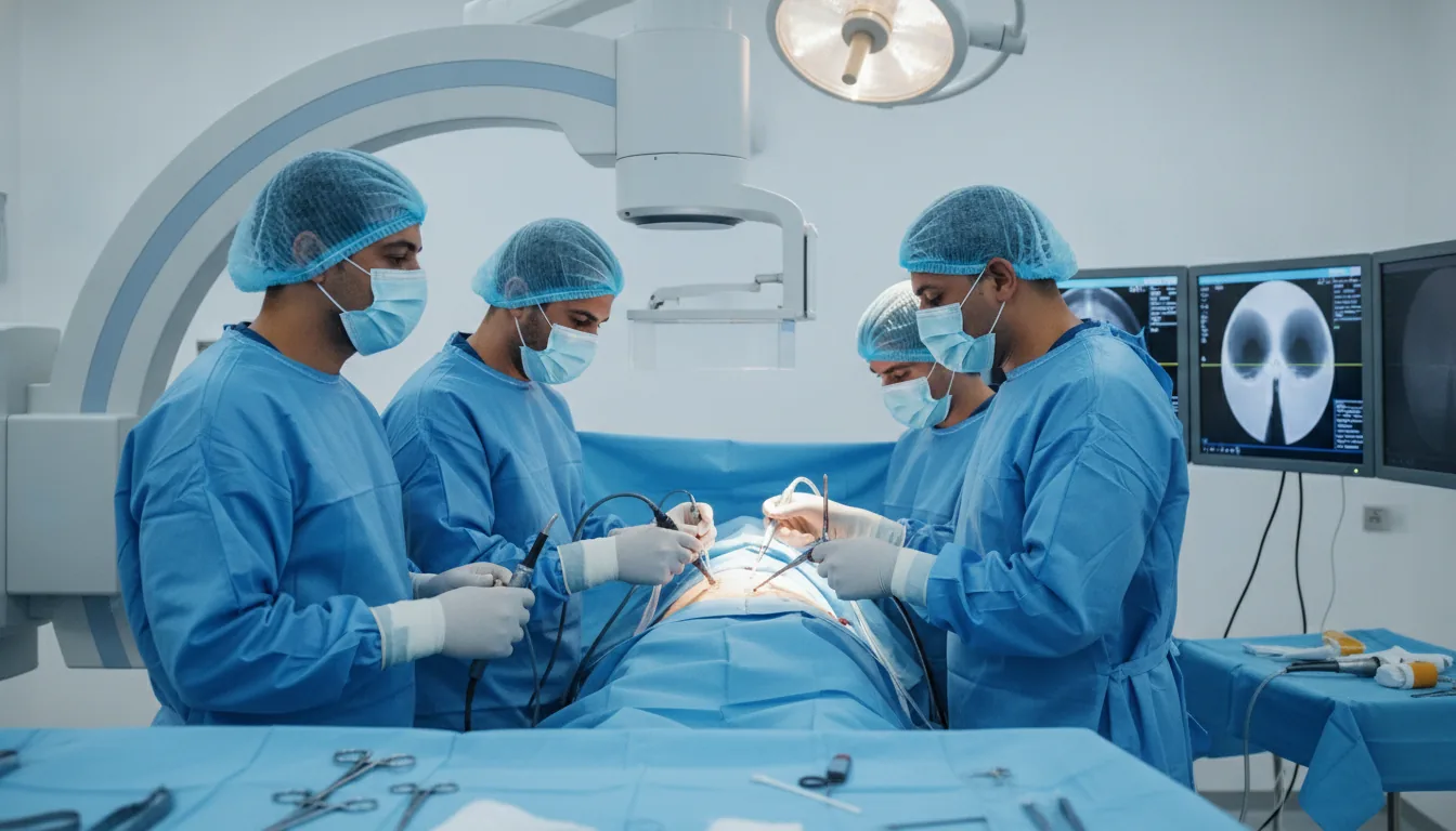 استخراج حصى الكلية عبر الجلد (PCNL)