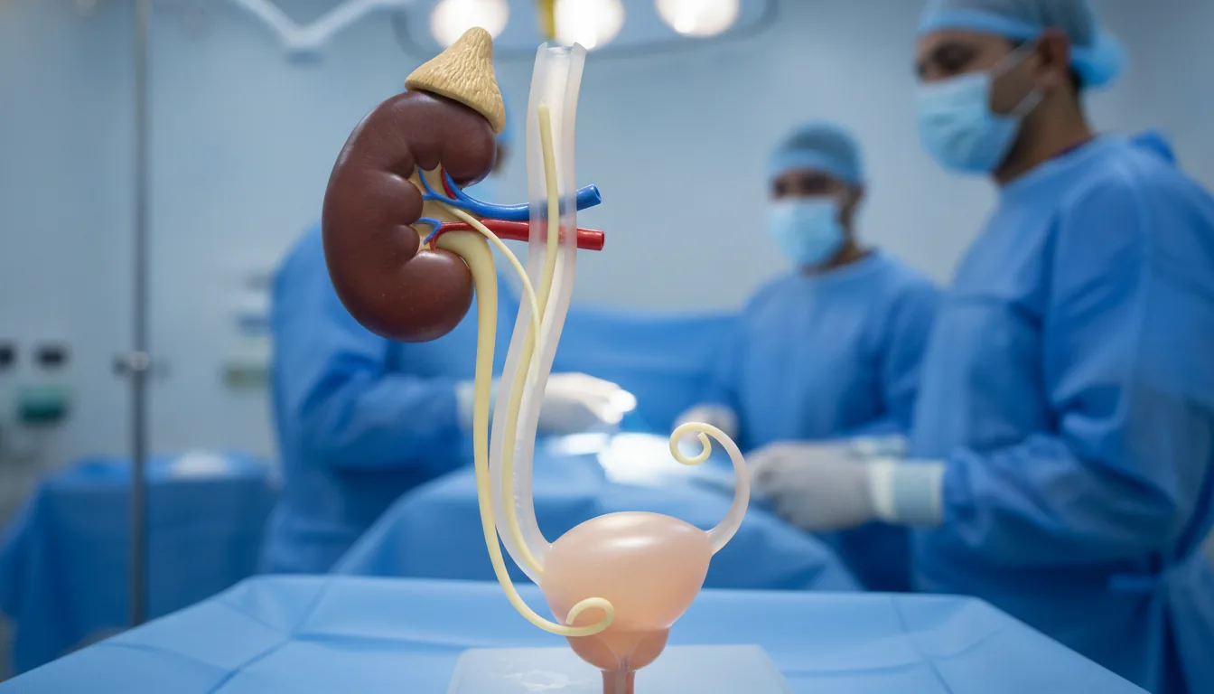 Pose de sonde double J (endoprothèse urétérale)