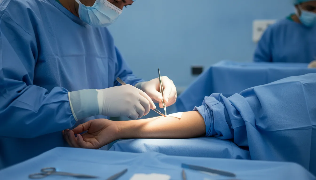 Création d'une fistule artério-veineuse pour hémodialyse